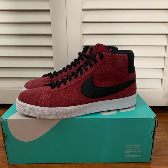 nike blazer mid team red